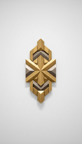 Brass geometric wall panel